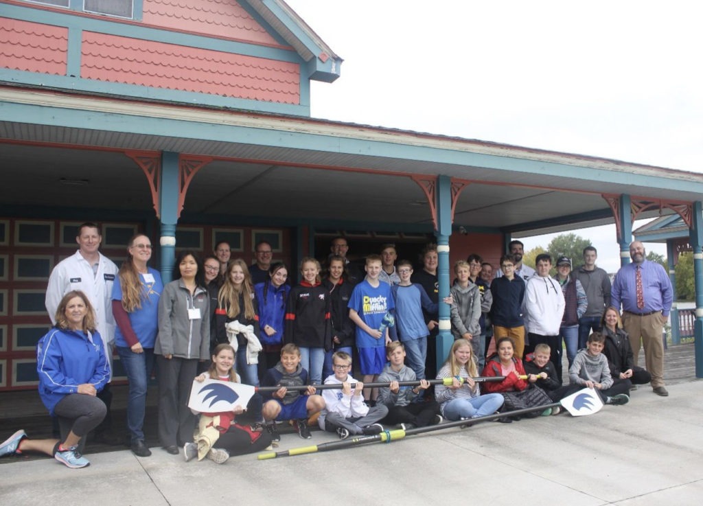 Bay City Middle School Students, Rowing Club Members, Chaperones and Local Scientists